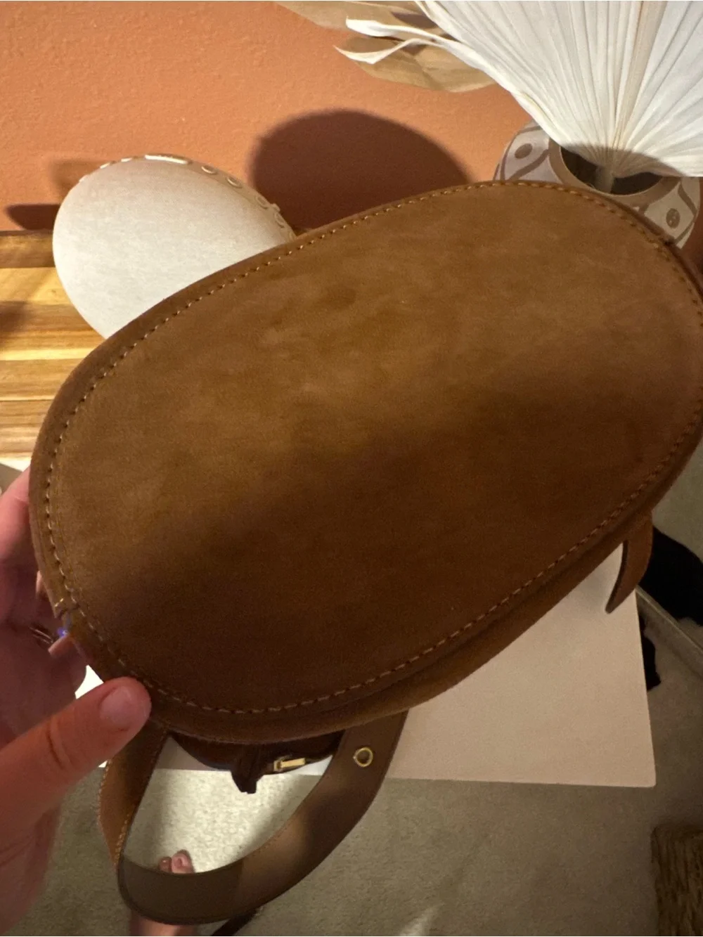Coach Bleeker Bucket in Watm Brown Suede